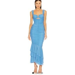 Michael Costello x REVOLVE Hilary Gown in Pale Blue Large